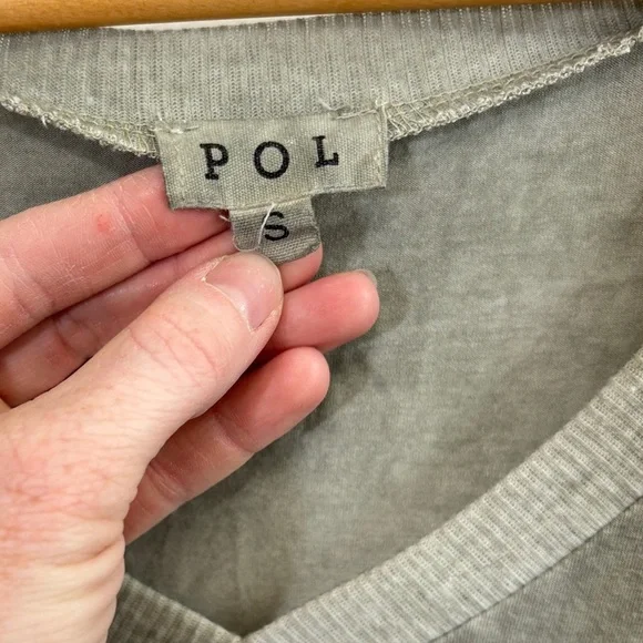 bundle 3 or more POL Green Fitted Ribbed Short Sleeve Tee - Picture 3 of 4